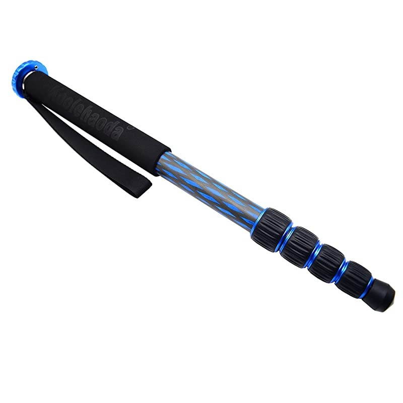 Camera Carbon Fiber Monopods, Light Weight 320g/0.7Ibs,Max Length: 166CM/65.2inch (MP-255LC)