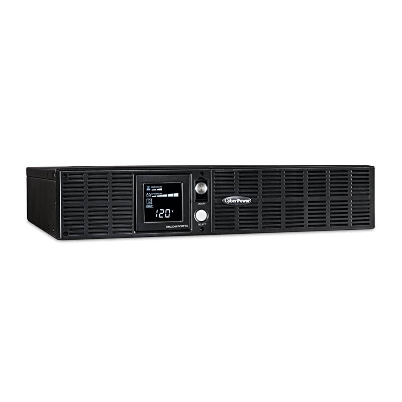 OR2200PFCRT2U PFC Sinewave UPS System, 2000VA/1540W, 8 Outlets, AVR, 2U Rack/Tower, Black