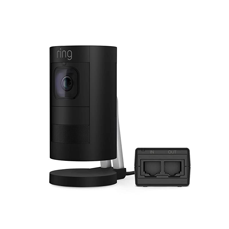 Stick Up Cam Elite, Power over Ethernet HD Security Camera with Two-Way Talk, Night Vision, Black, Works with Alexa