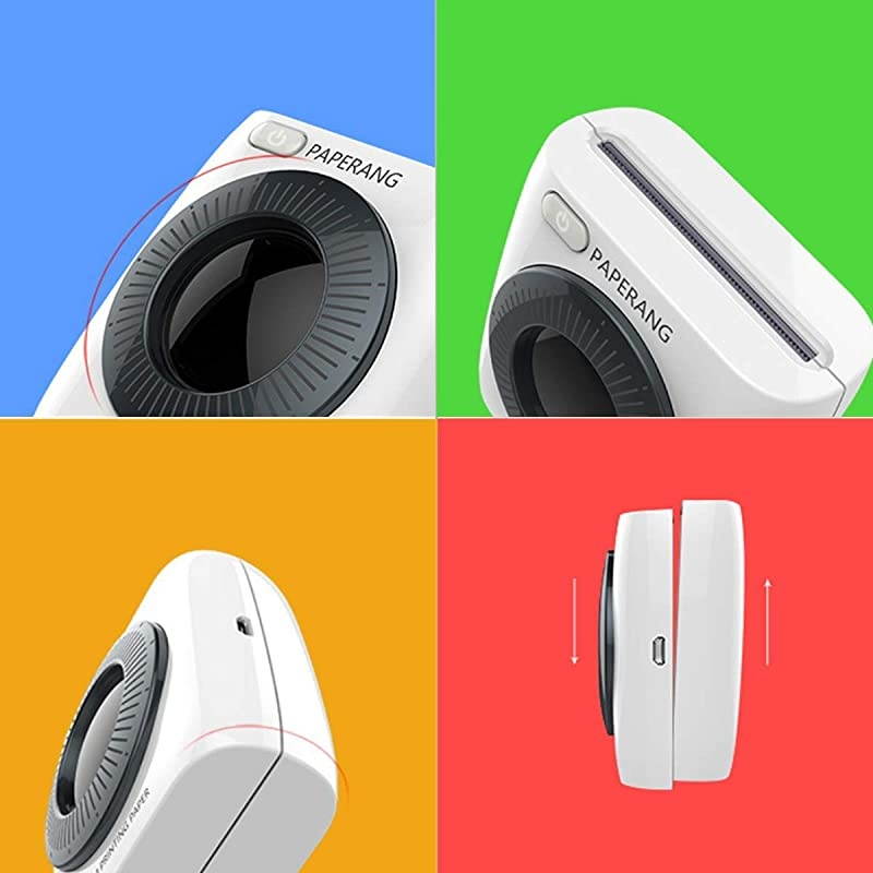 P2 Thermal Printer HD 300dpi Pocket Portable Label Printer Edit NotePhoto PrintLearn Foreign LanguageScan PrintWireless Bluetooth Printer for iOSAndroid Mobile Birthday Gift