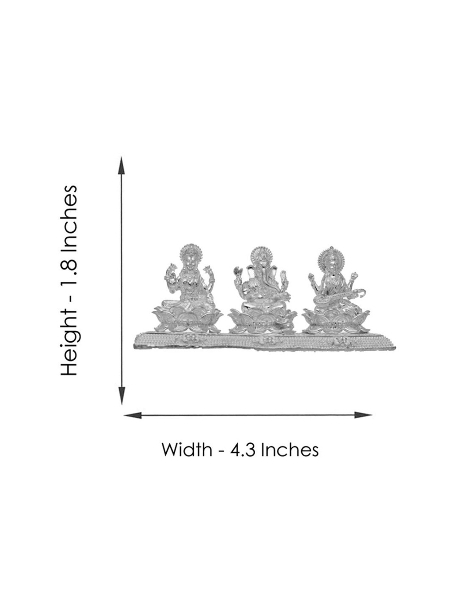 Sri Jagdamba Pearls 0.8 Silver Gsl Divine Idol - 136 gm