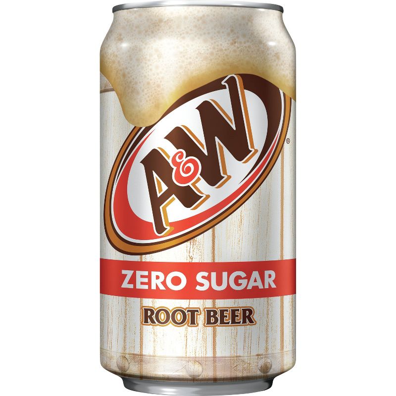 A&W Zero Sugar Root Beer Soda - 6pk/12 fl oz Cans