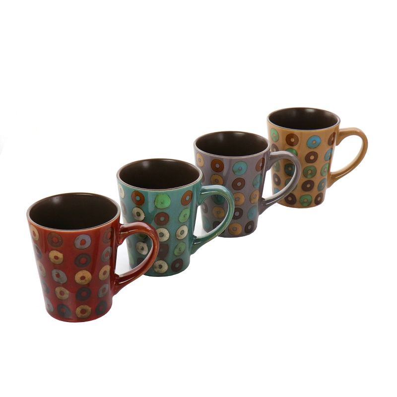 Mr. Coffee 4 Piece 13 Ounce Mug Set in Assorted Colors