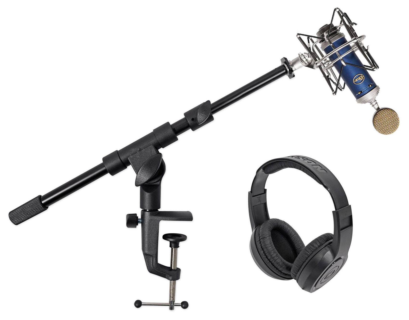 Blue Bluebird SL Studio Condenser Recording Microphone Mic+Headphones+Boom Stand