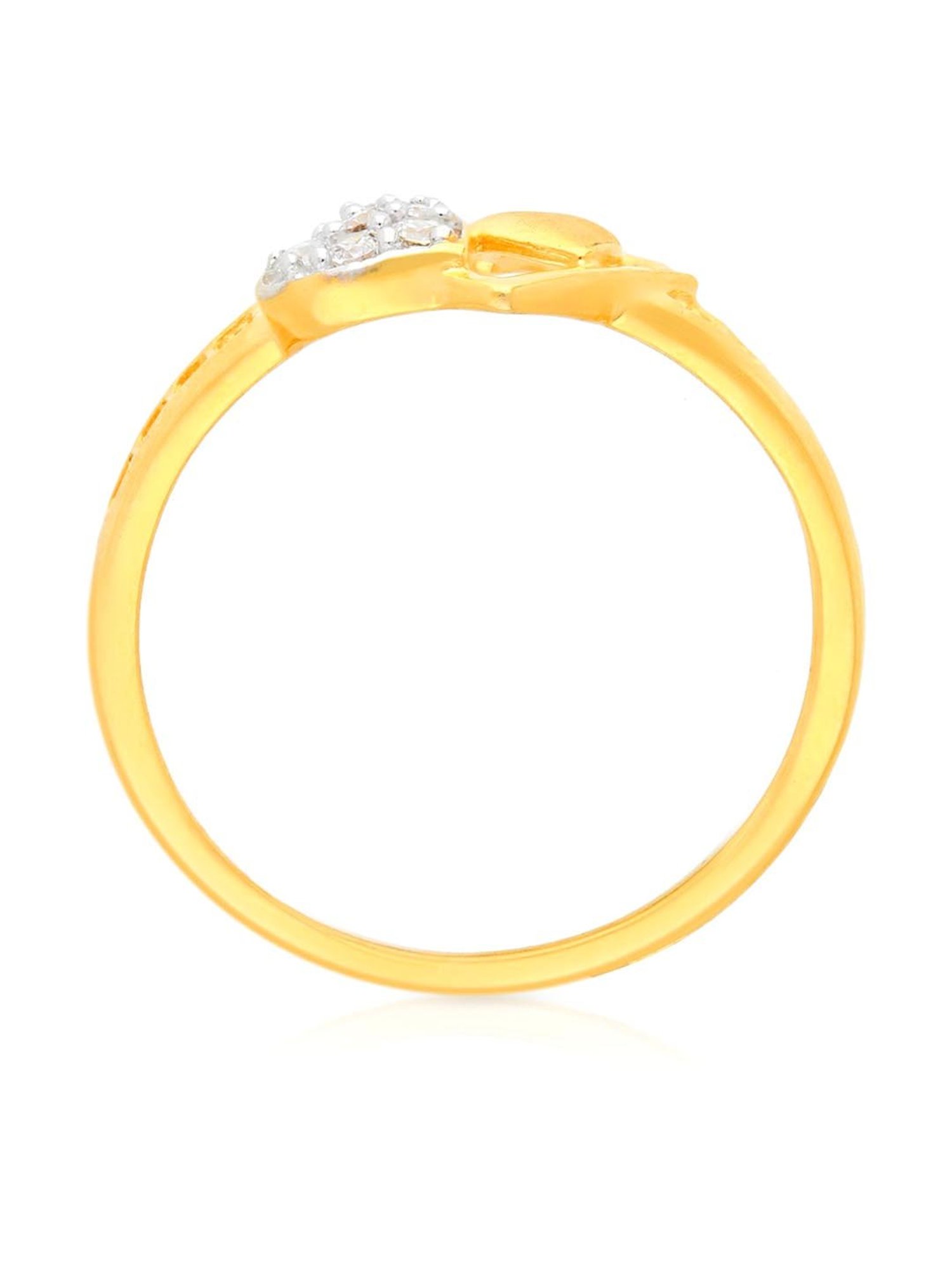 Malabar Gold and Diamonds 18k Gold Heart Ring for Women
