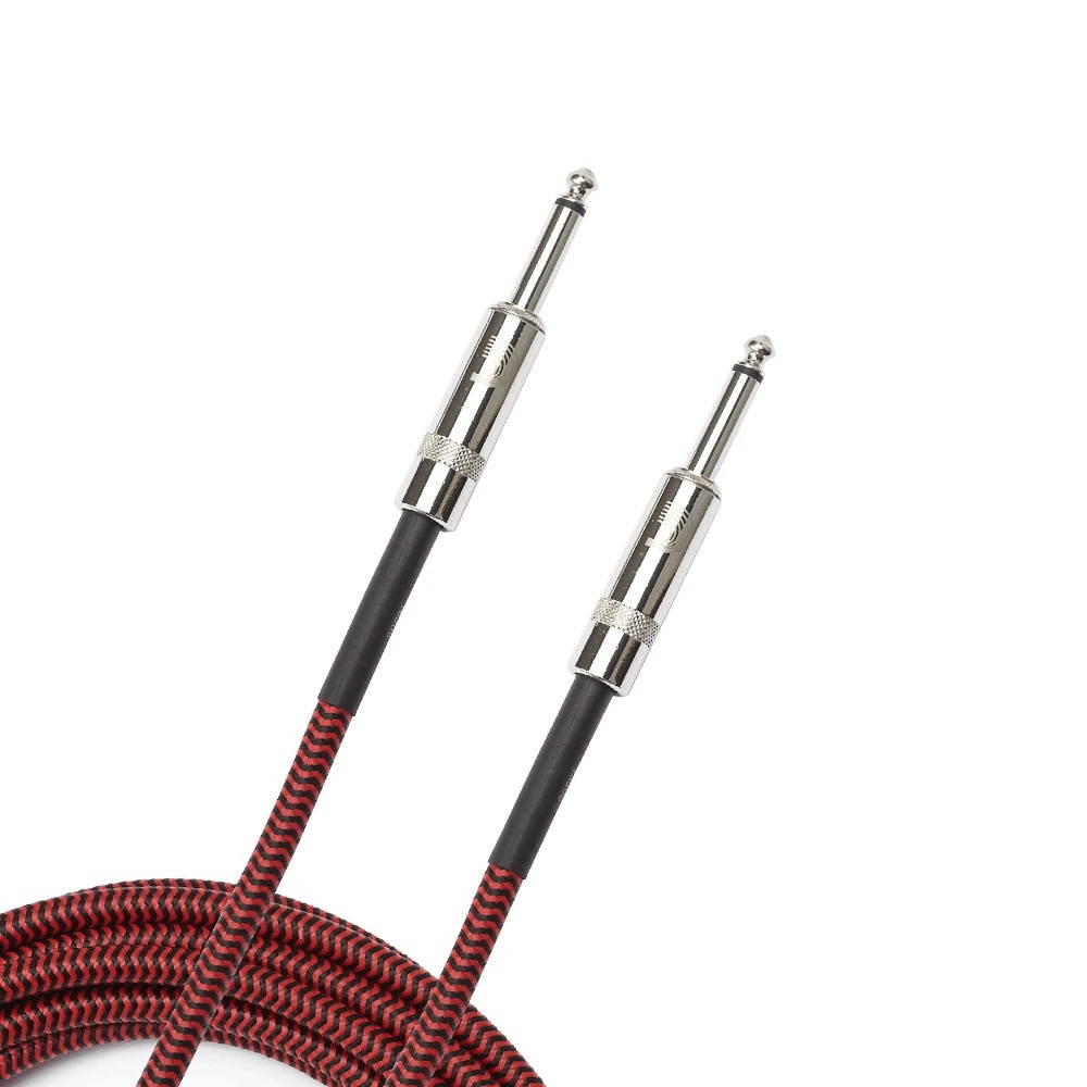 Daddario 20 Foot Braided Instrument Cable, Red
