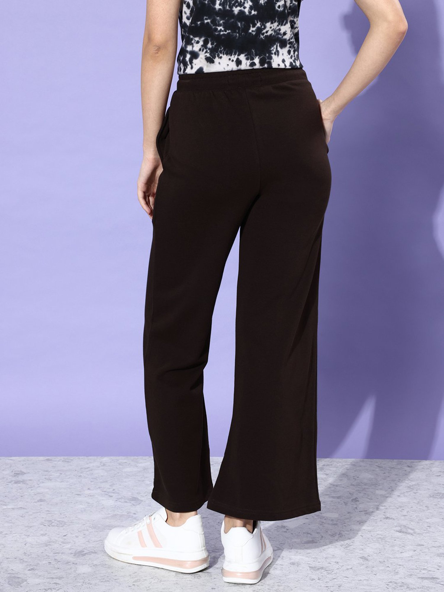 Dillinger Brown Fleece Regular Fit High Rise Trackpants