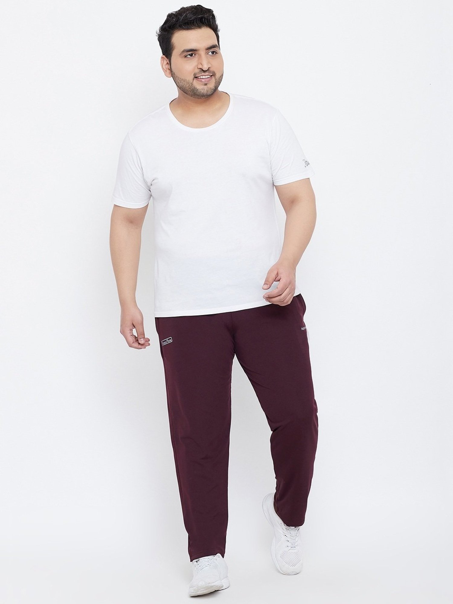 Bigbanana Maroon Regular Fit Trackpants