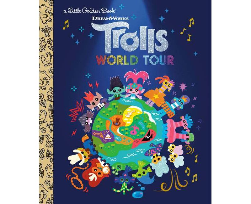 Trolls World Tour Little Golden Book (DreamWorks Trolls World Tour) - by David Lewman (Hardcover)