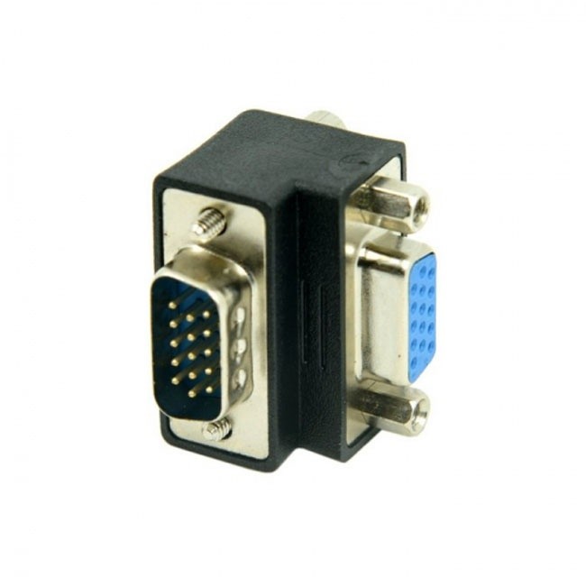 Jimier 270 Degree Right Angled VGA SVGA 15pin Male To Female extension Adapter DB-002-DN