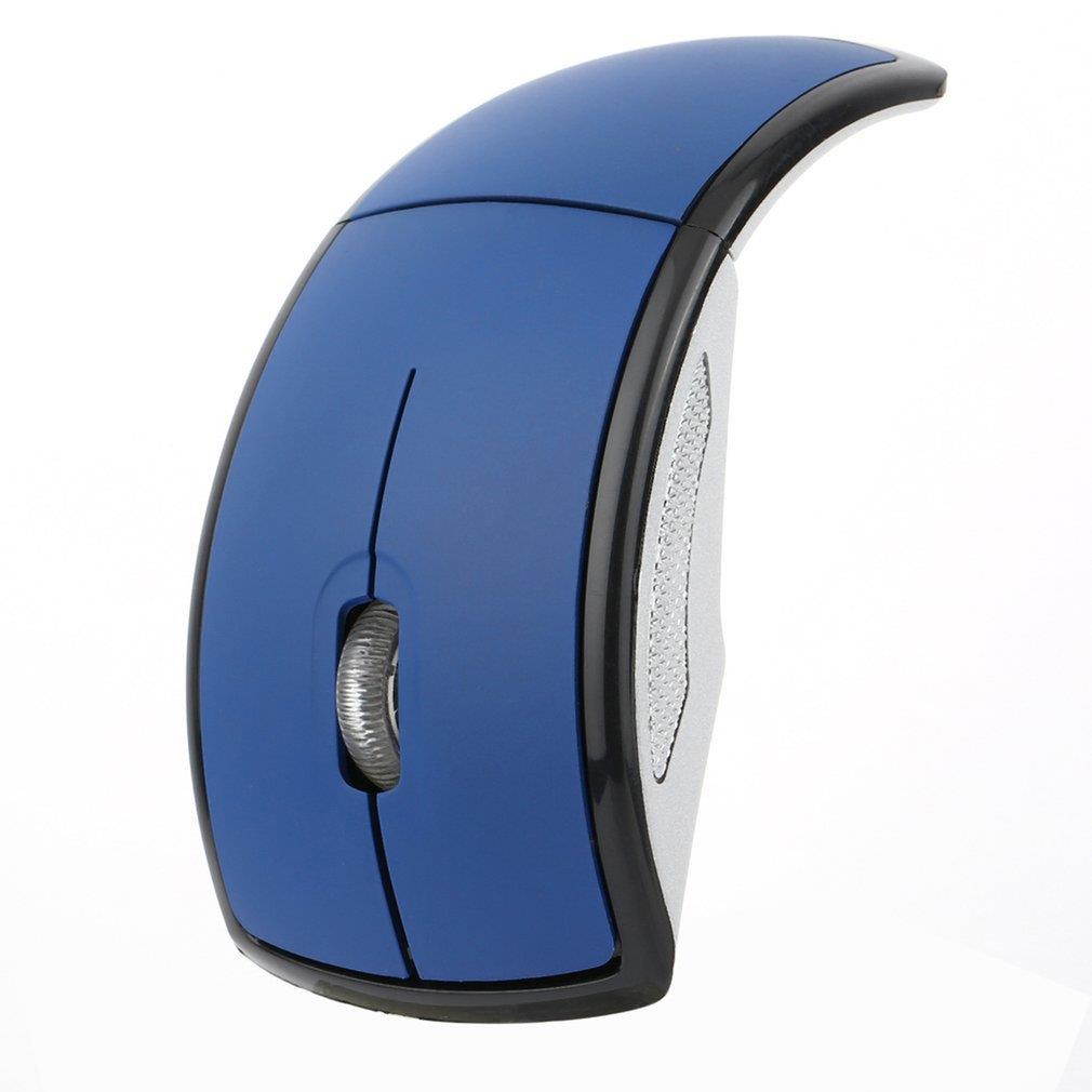 2.4G Wireless Foldable Folding Optical Mouse Mice USB Receiver for PC Laptop