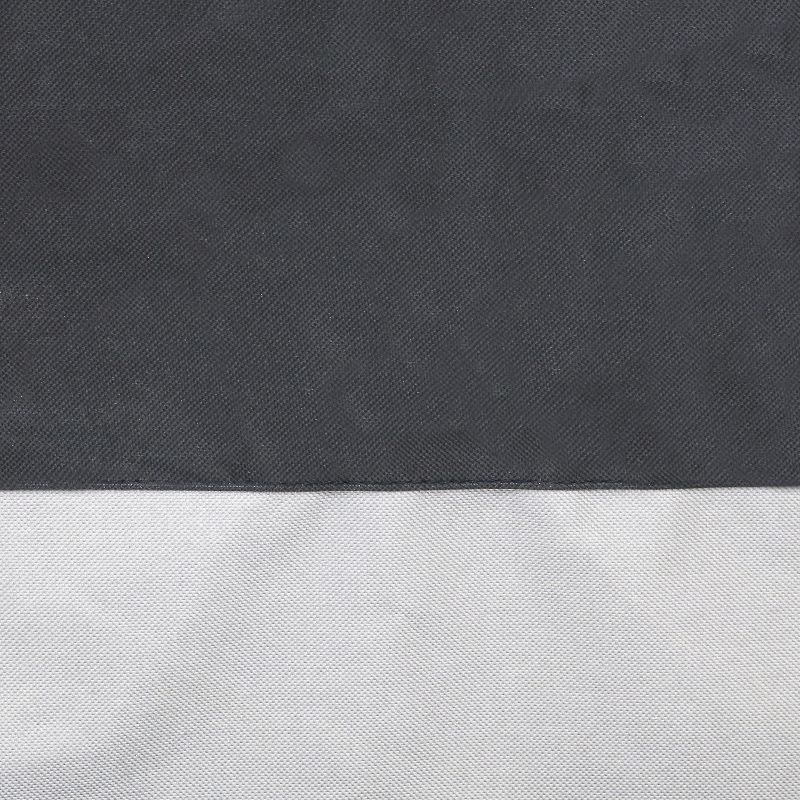 Sunnydaze Outdoor Weather-Resistant Heavy-Duty Polyester with PVC Backing Firewood Log Rack Cover - 6' - Gray and Black