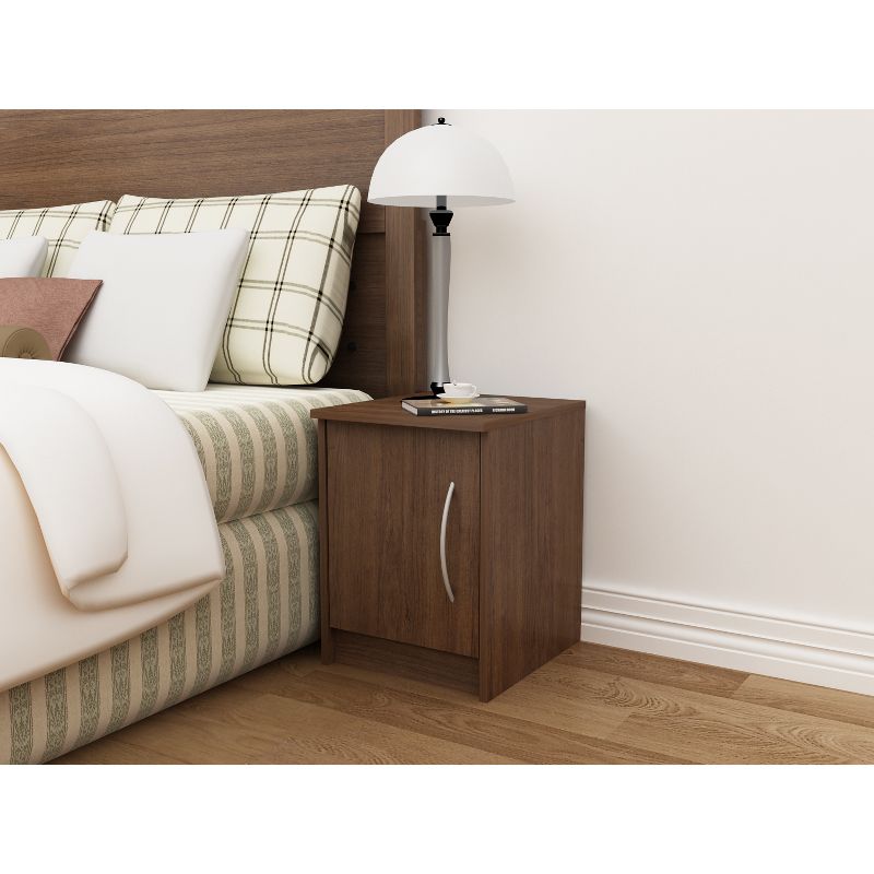 Addison 1 Door Nightstand Walnut Brown - Loft 607