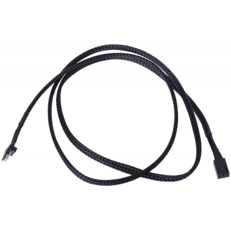 Phobya 3-Pin Fan Extension - 90cm  | Black (81133)