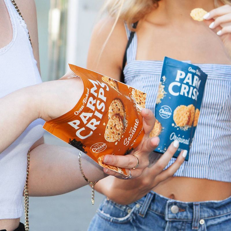 ParmCrisps Oven Baked Gluten Free Parmesan Cheddar 100% Cheese Crackers - 1.75oz