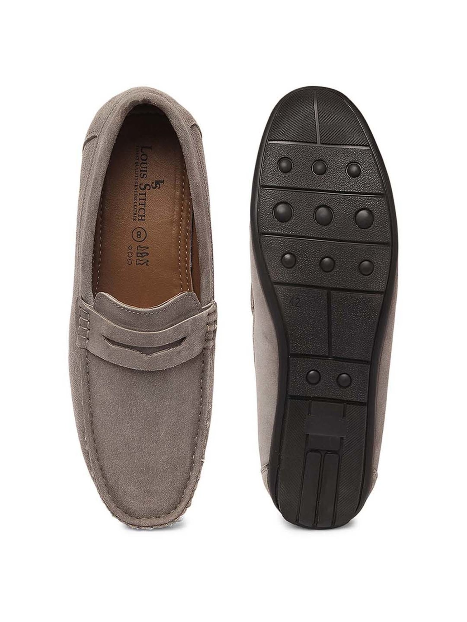 Louis Stitch Men's Ash Grey Casual Loafers
