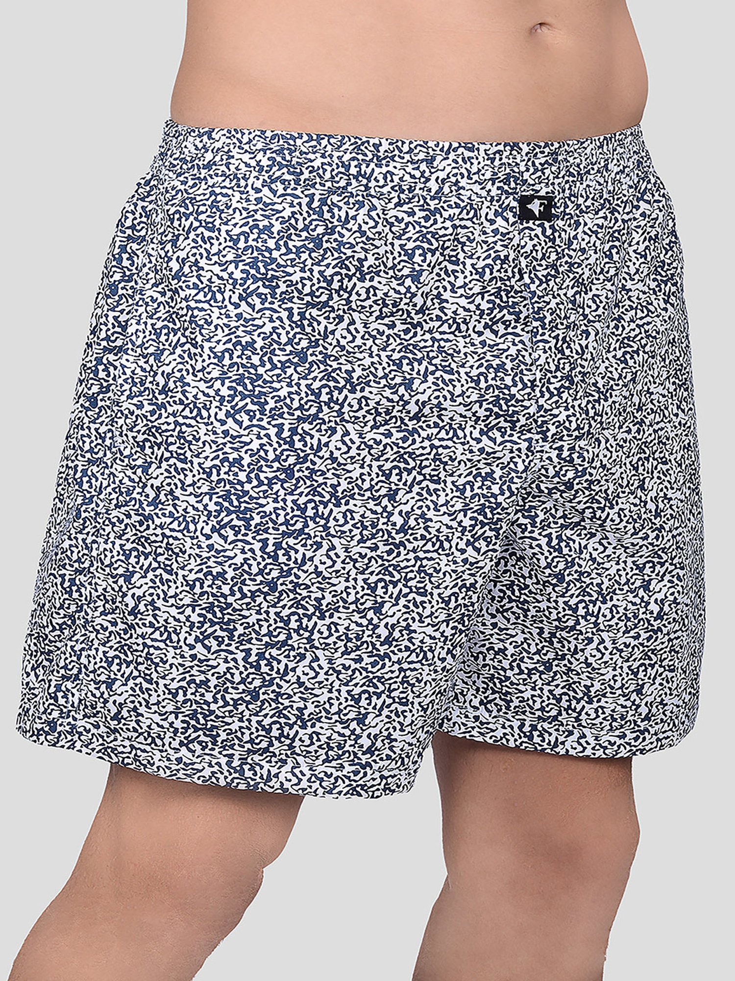 Frenchie White Relaxed Fit Printed Boxers