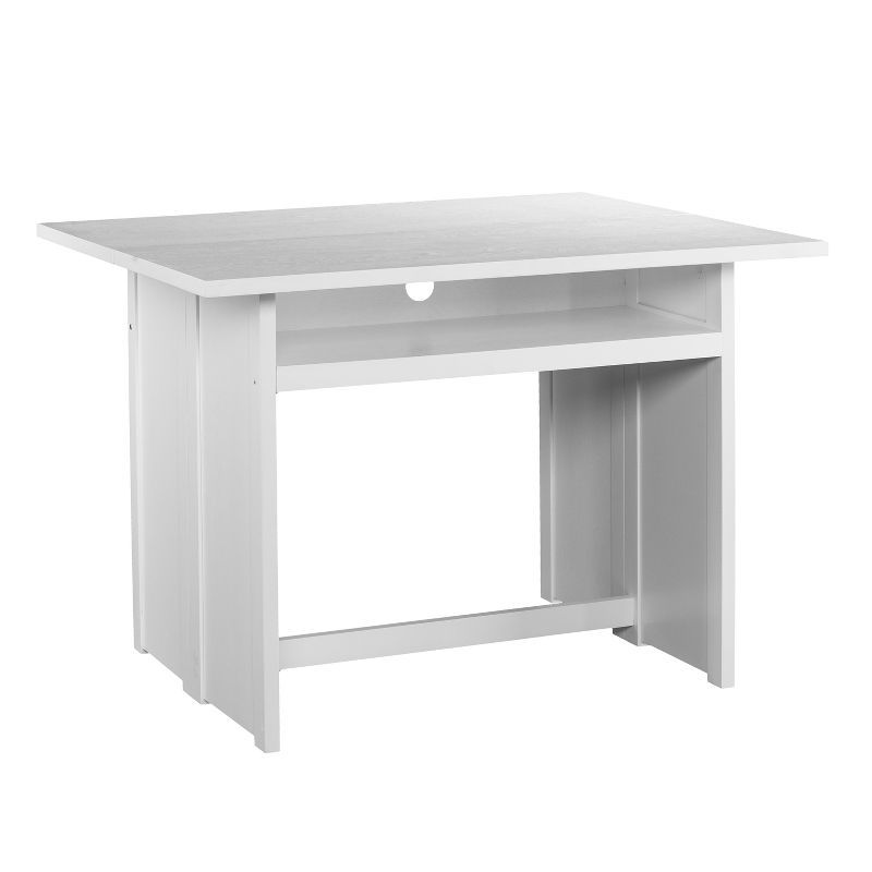 Klint Convertible Console To Extendable Dining Table White - Aiden Lane