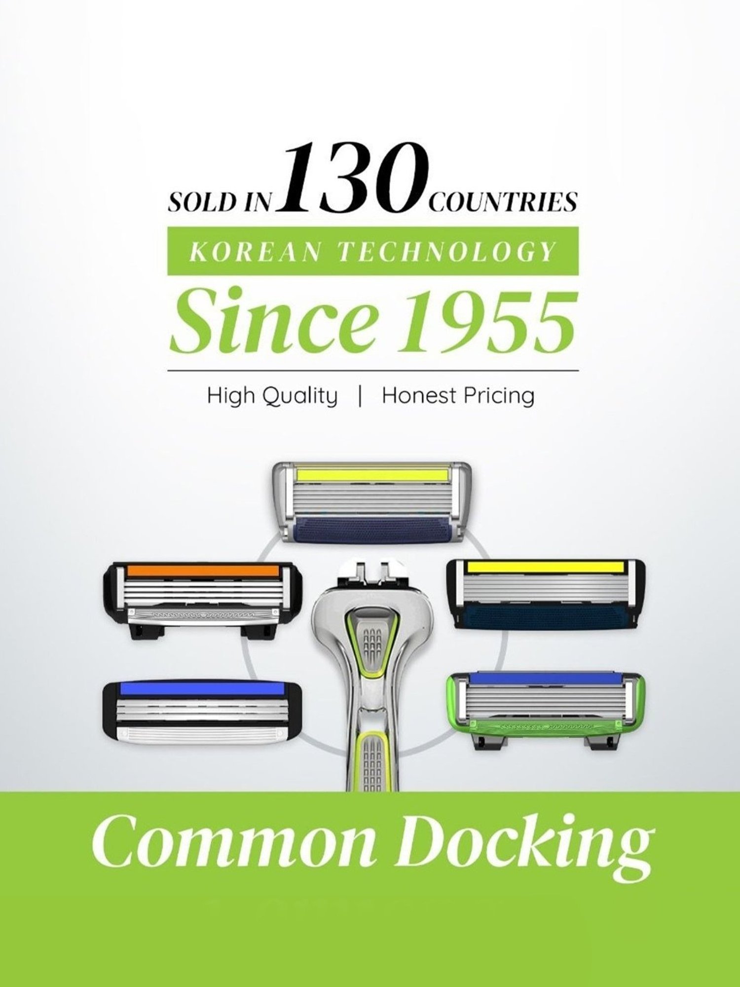 LetsShave Pro 6 Plus Shaving Blades - Pack of 10 + 2 Razor Blades Free (Multicolor)