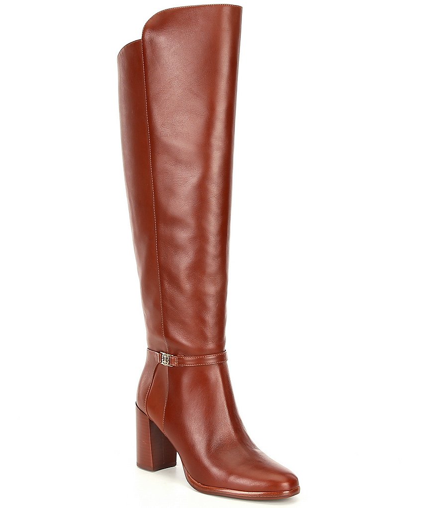 Antonio Melani Malindah Leather Block Heel Dress Boots