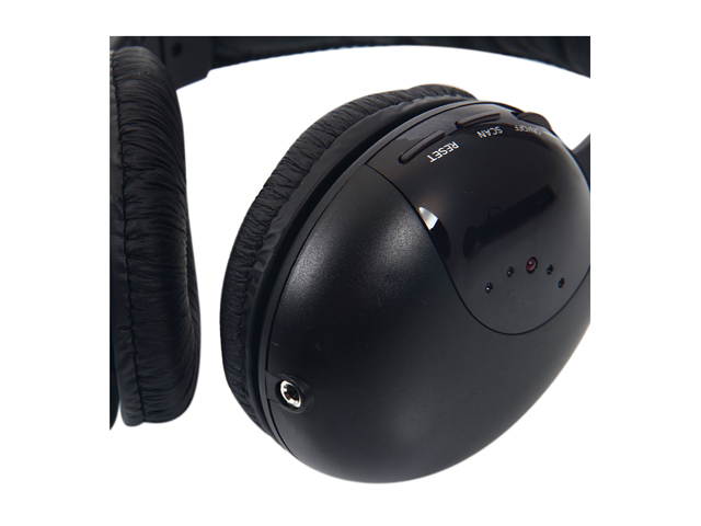 New 5 in 1 Wireless Headphone Black for MP3/MP4 PC TV CD FM Radio