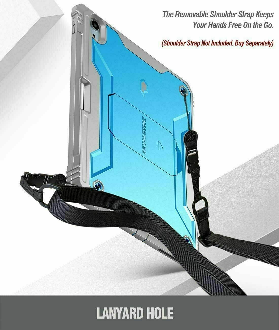 For iPad Air 4 2020 Tablet Case | Rugged Shockproof Dual Layer Cover Blue