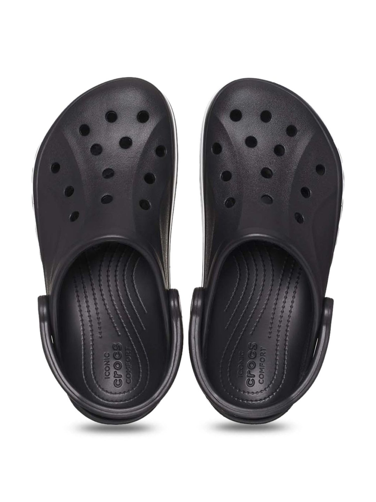 Crocs Men's Bayaband Black Back Strap Clogs