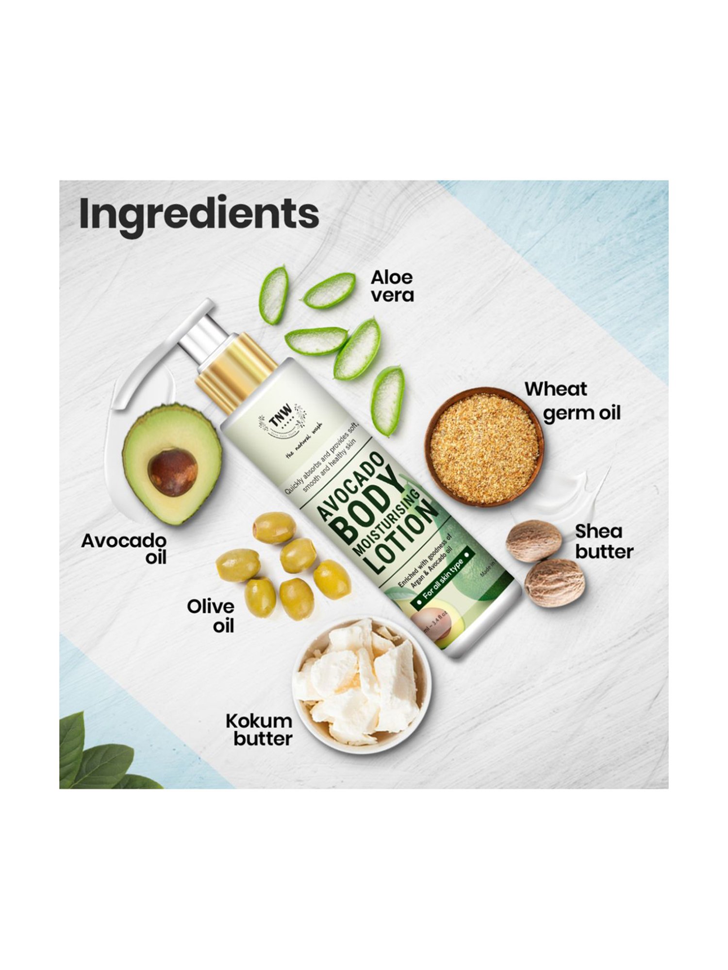 TNW-The Natural Wash Avocado Moisturizing Lotion - 100 ml