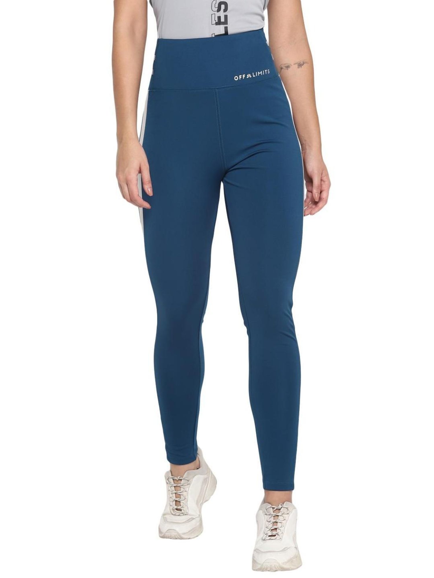 OFF LIMITS Blue Color Blocked Tights