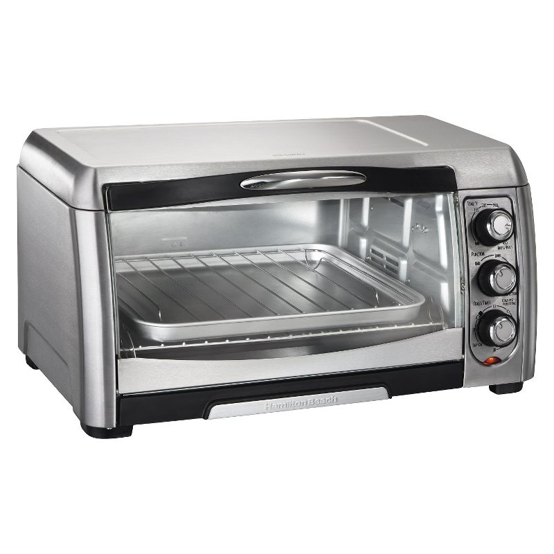 Hamilton Beach 6 Slice Convection Toaster Oven - Stainless Steel/Black- 31333