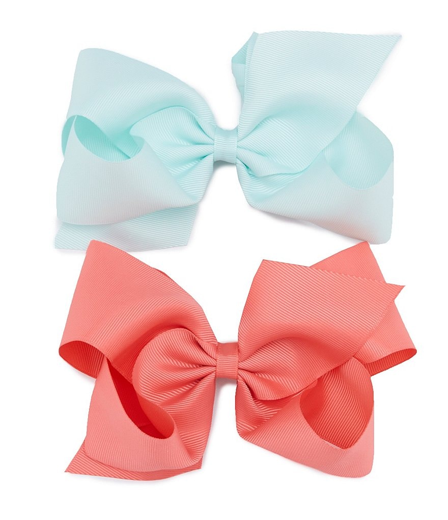 Copper Key Girls Grosgrain King Bows 2-Pack