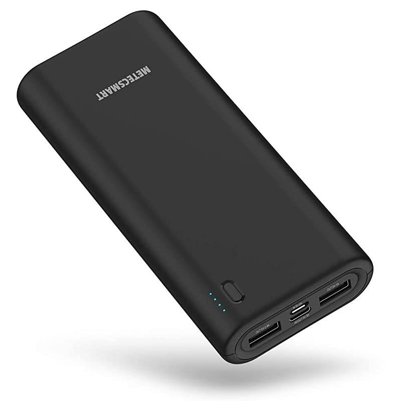 Fast Portable Charger, Quick Charge 3.0 Cell Phone Power Bank 20000mAh USB External Backup Travel Blackweb Mobile Rechargeable Battery Pack Compatible with iPhone 11 Pro Max Samsung Android