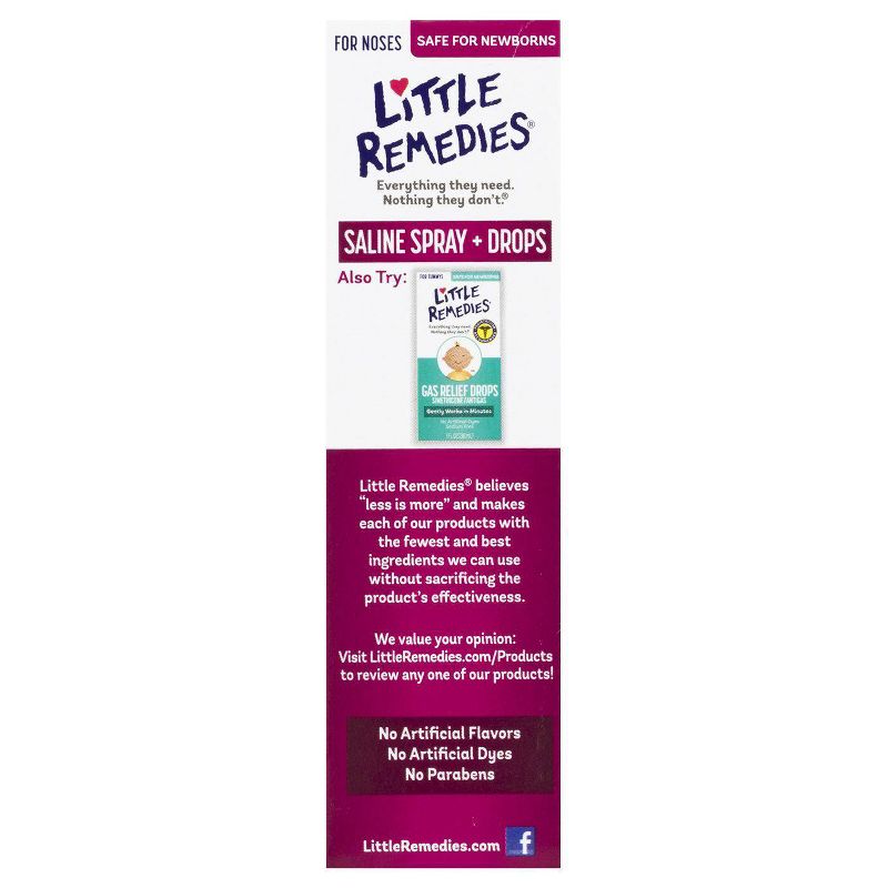 Little Remedies Saline Spray and Drops for Babies Stuffy Noses - 1 fl oz