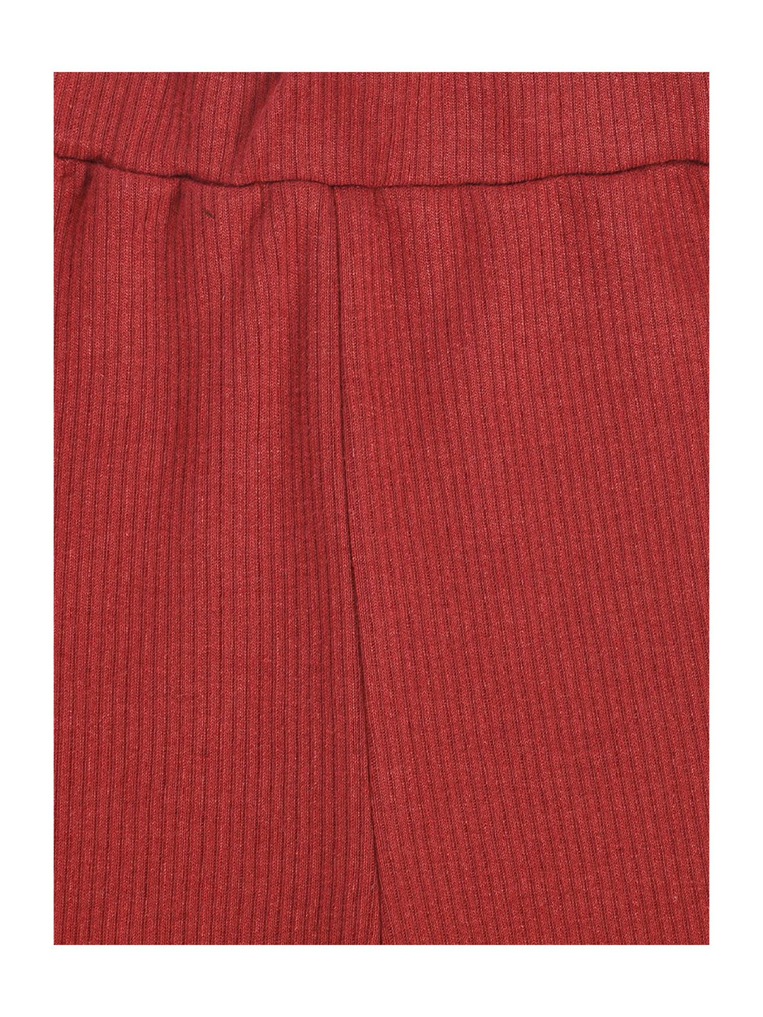 MINIKLUB Boys Solid Red & Cream Joggers (Pack Of 2)
