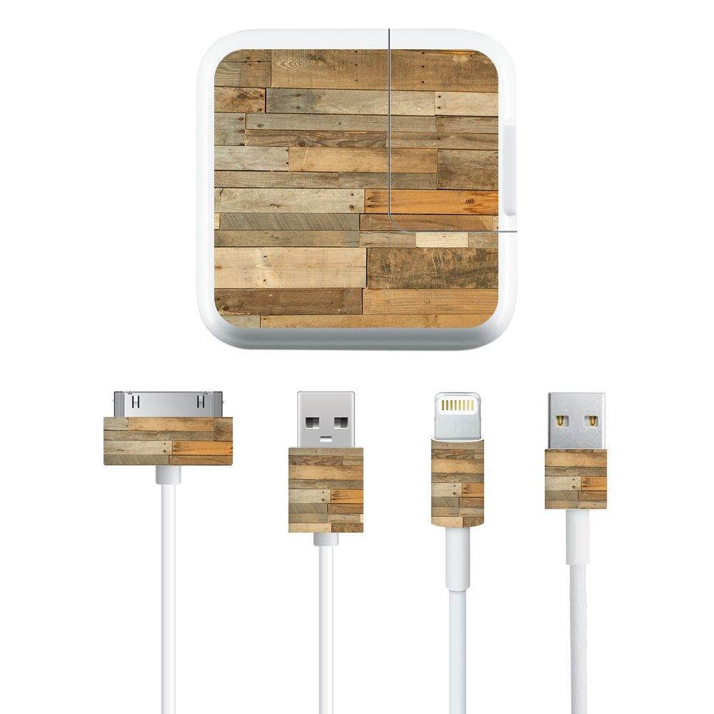 MightySkins Protective Vinyl Skin Decal Apple iPad Charge Kit wrap Cover Sticker Skins Reclaimed Wood