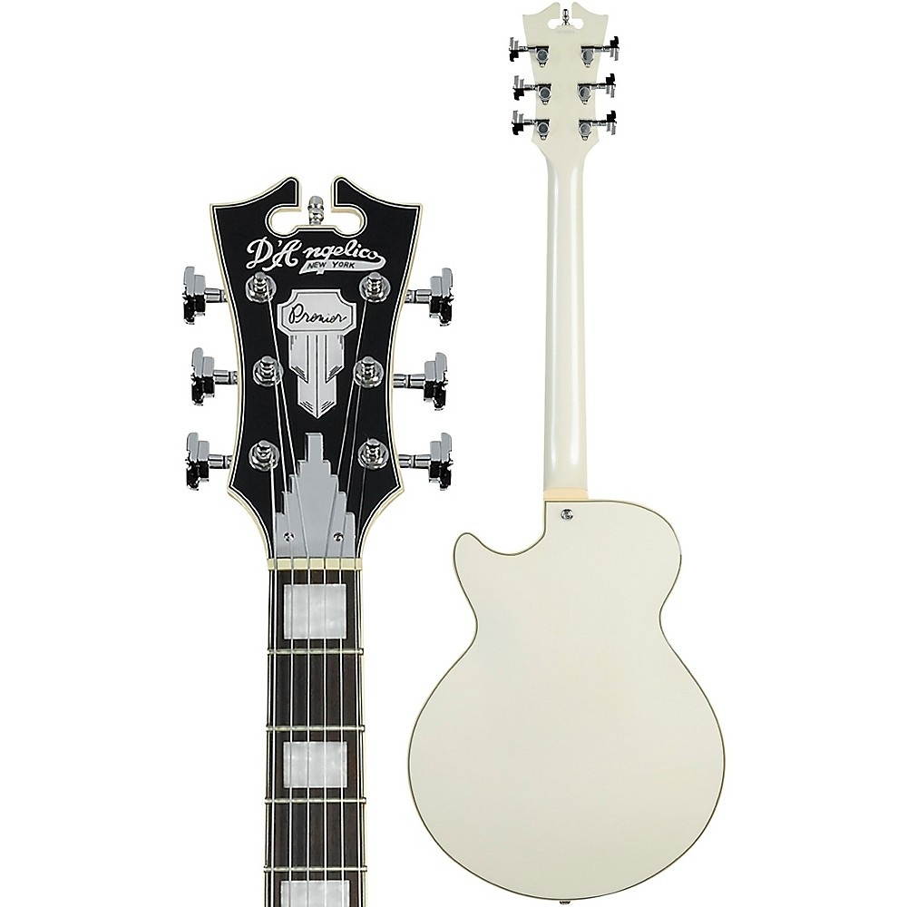 D'Angelico Guitars Premier SS Electric Guitar with Stopbar, Champagne