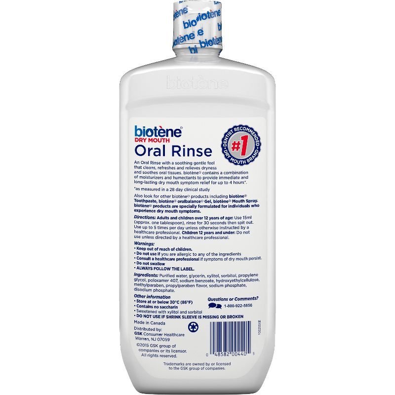 Biotene Fresh Mint Dry Mouth Oral Rinse - 33.8 fl oz