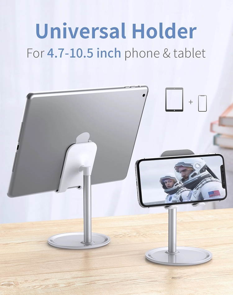 Universal Anti-Slip Aluminium Alloy Tablet Stand Desktop Adjustable Phone Holder Mount For iPad Cellphone Mobile Phone