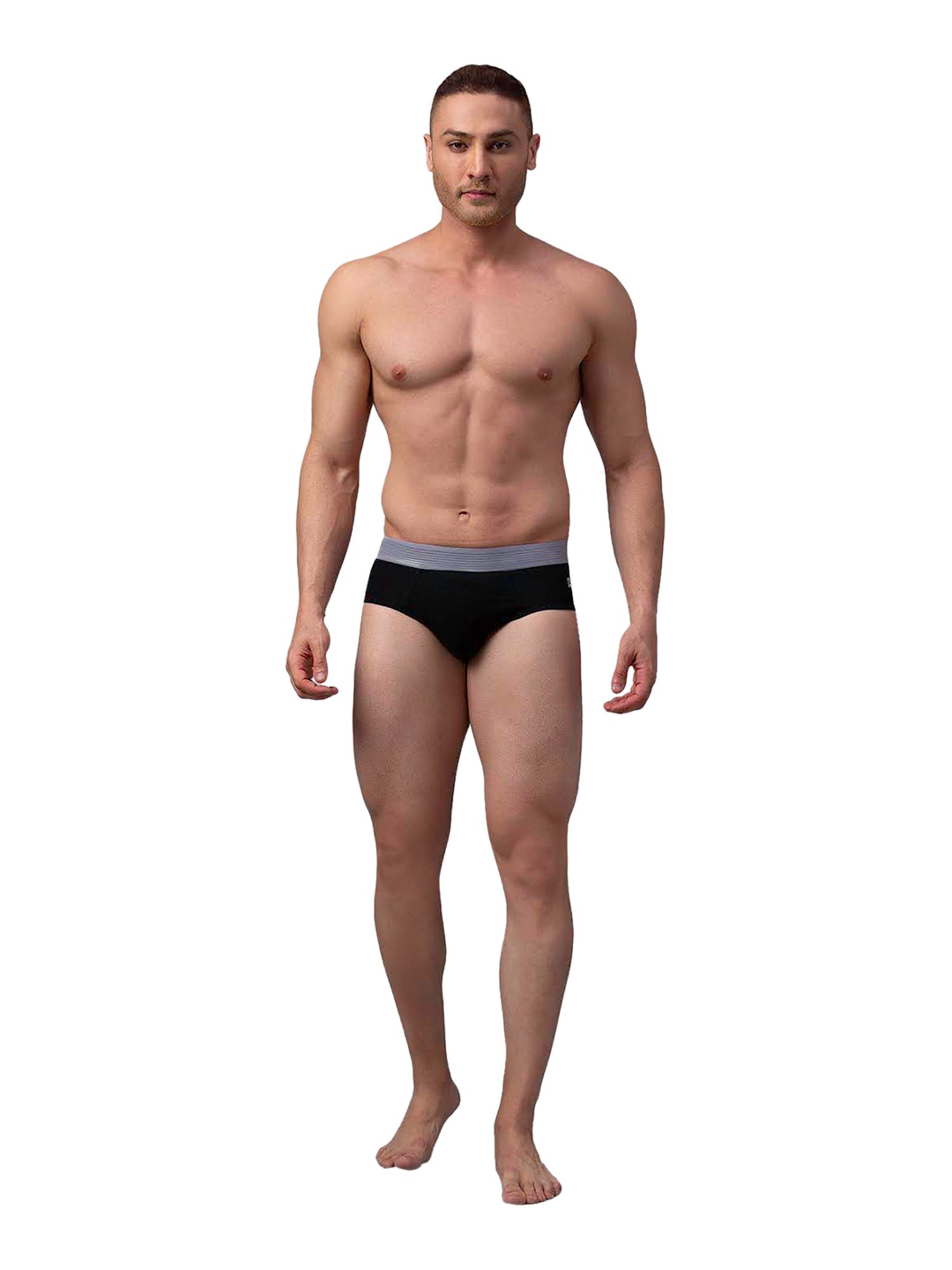 UnderJeans by Spykar Black Briefs - Pack of 2