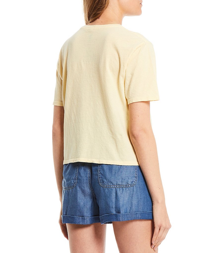 Junk Food Ford 1968 Automobile Short Sleeve Cropped Graphic Tee