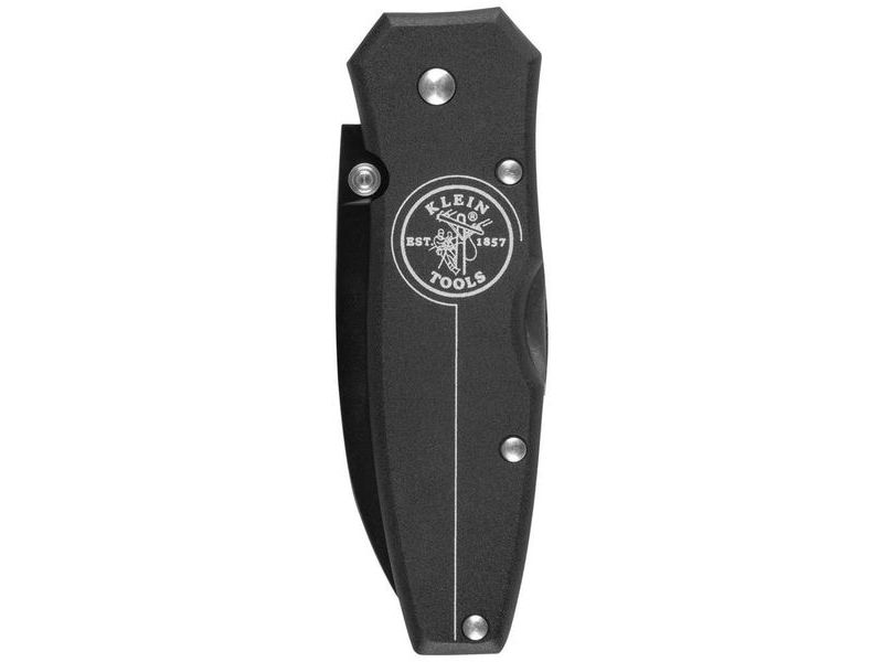 KLEIN TOOLS 44001-BLK Lightweight Lockback Knife, 2-1/2-Inch Drop Point Blade,