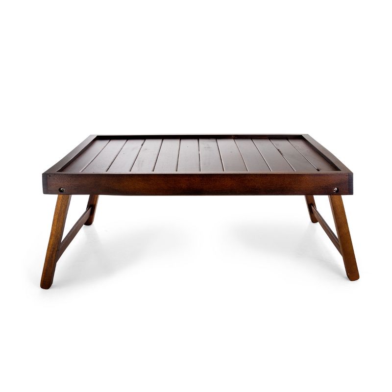 Gibson Home Natural Trends Acacia Wood Folding Bed Tray