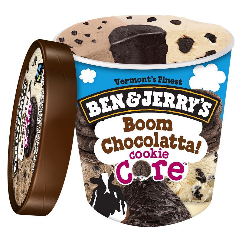 Ben & Jerry's Ice Cream Boom Chocolatta! Cookie Core - 16oz