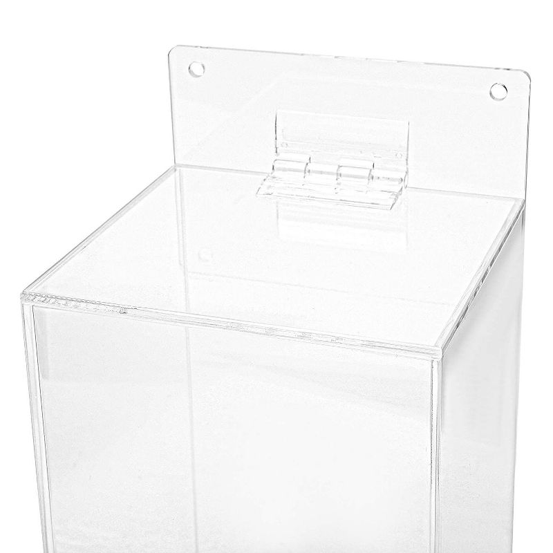 Wall Mount Acrylic Dispenser Container for Hairnet/ Shoe Cover/ Gloves, Sanitation Tool Box Use in Lab & Kitchen