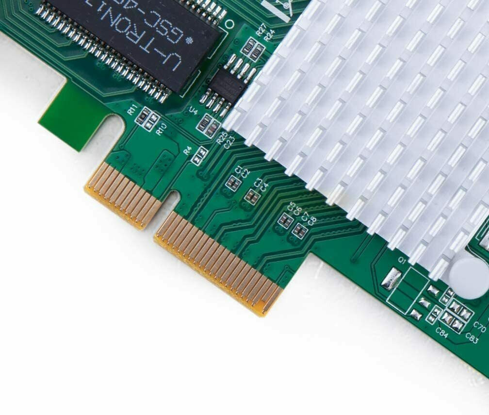 1.25G Gigabit Ethernet Converged Network Adapter (NIC) with Intel 350 Chip, Quad Copper RJ45 Ports, PCI Express 2.1 X4, Compare to Intel I350-T4