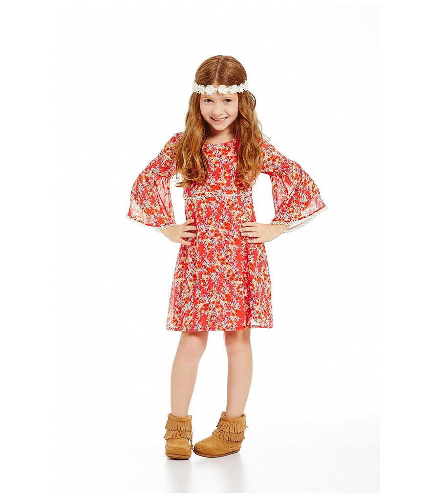 Minnetonka Girls' Double Fringe Suede Boots (Infant)