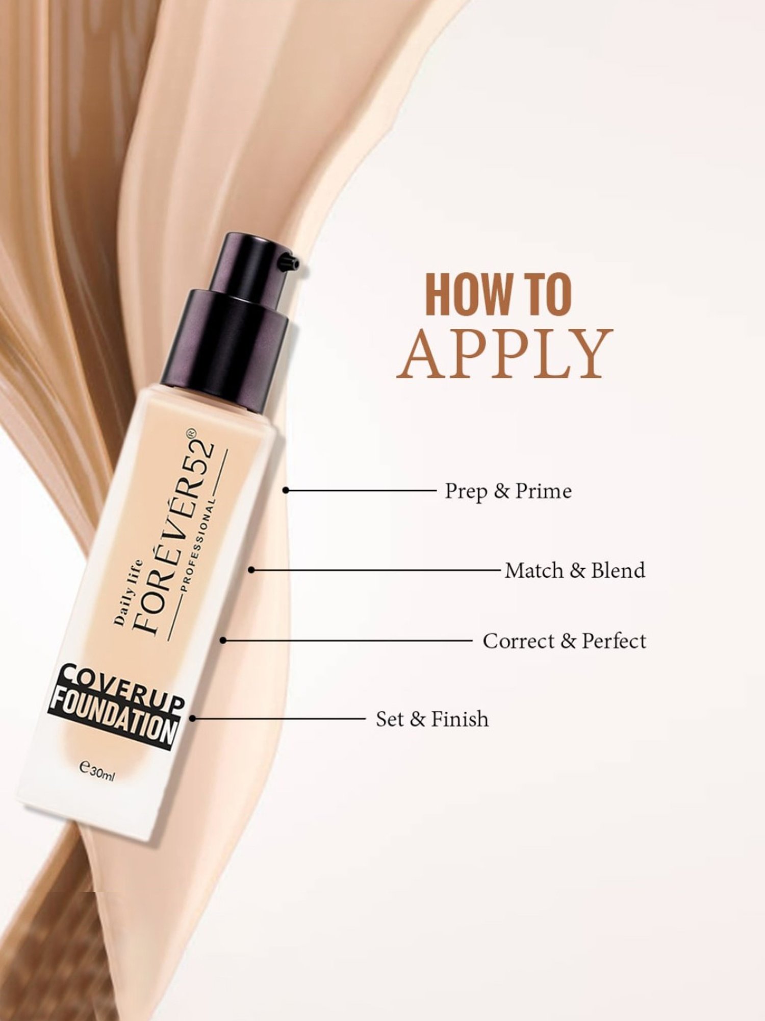 Daily Life Forever52 Coverup Foundation FCU 20.5 Bronze - 30 ml