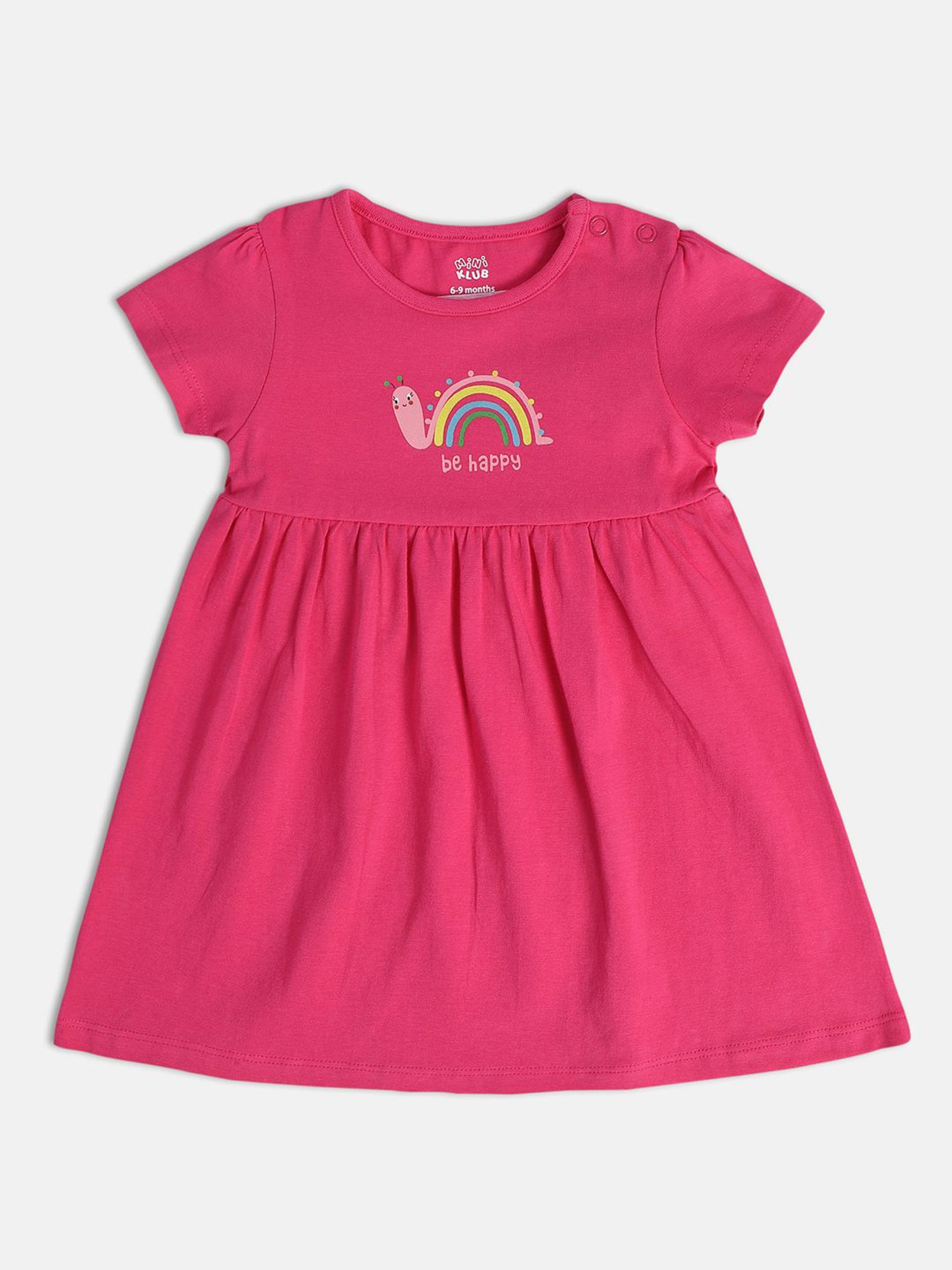 Nauti Nati Kids Blue Embroidered Dress