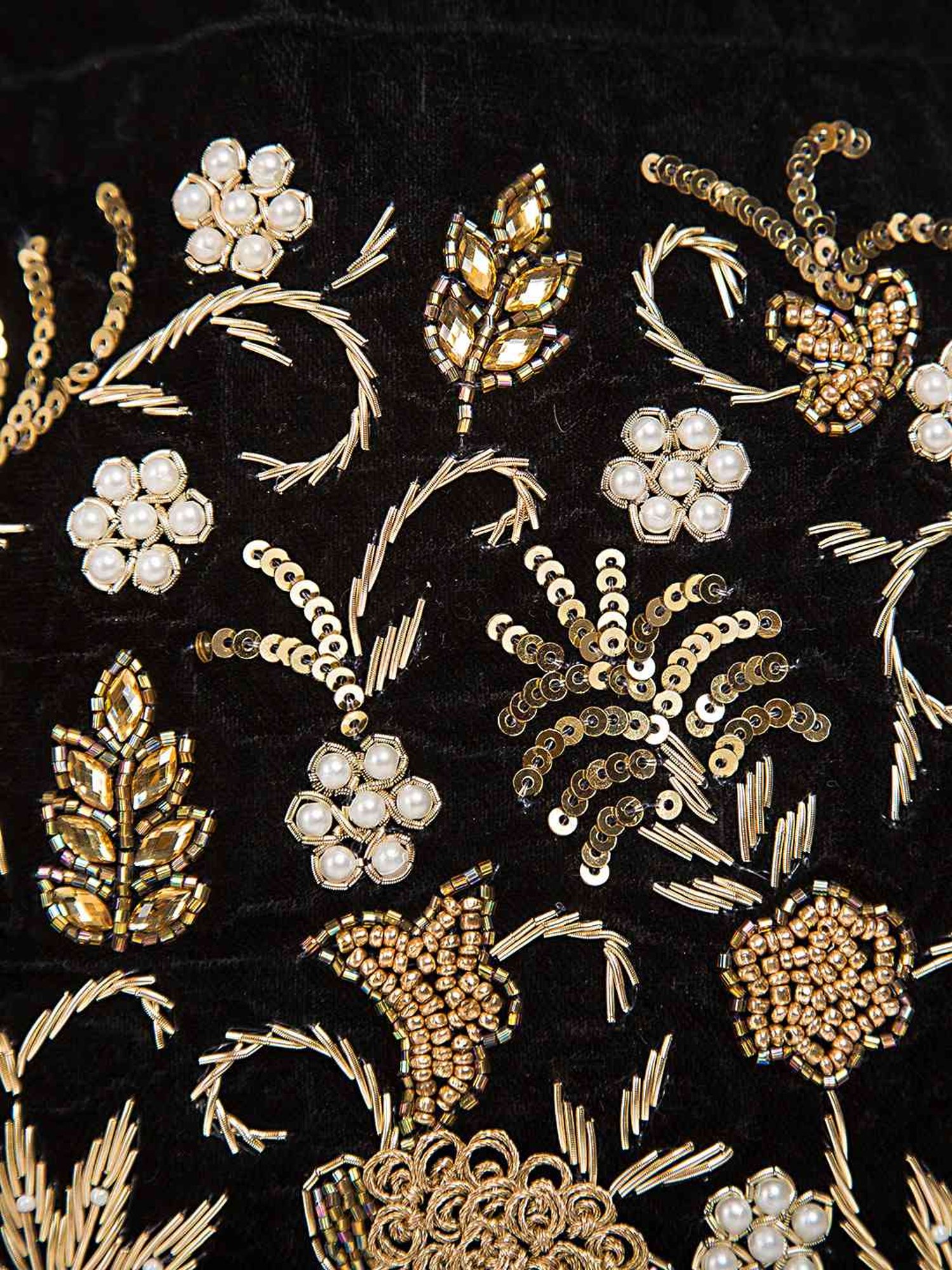 Tarini Nirula Black Velvet Potli