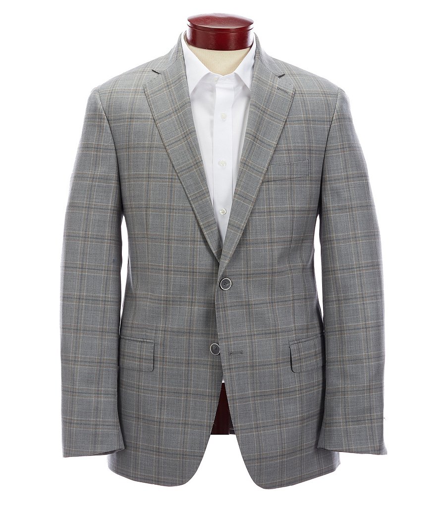 Murano Interstellar Collection Slim-Fit Checked Suit Separates Blazer
